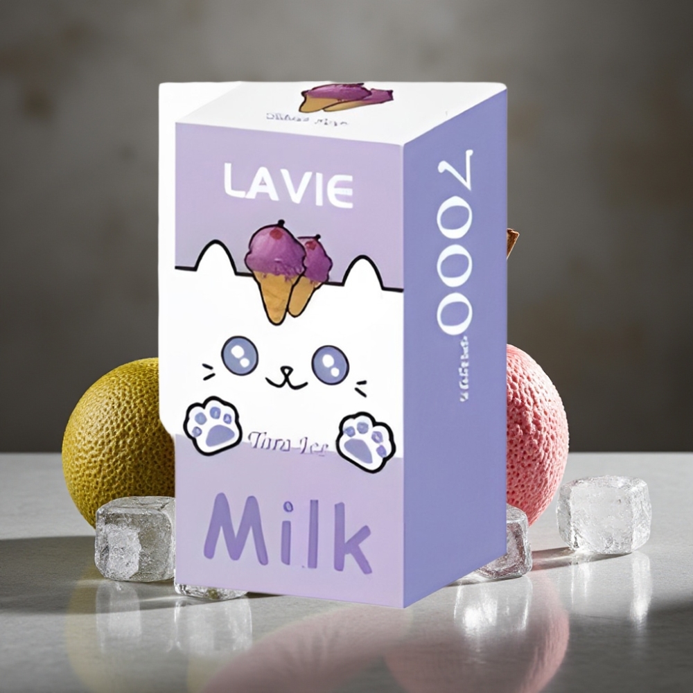 LAVIE Milk 7000 Puffs Taro Ľad bez Nikotínu 16ML 600mAh Typ-C