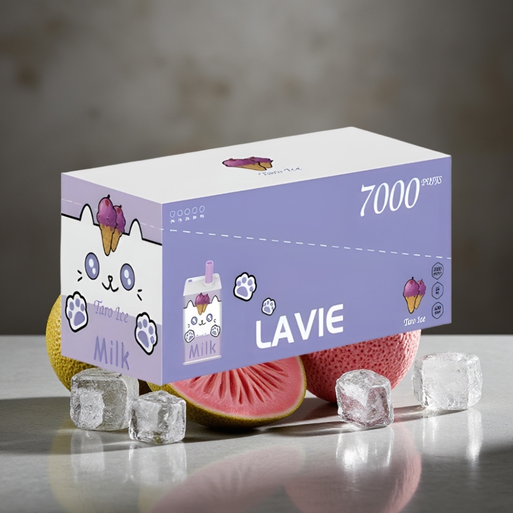 LAVIE Milk 7000 Puffs Taro Ľad bez Nikotínu 16ML 600mAh Typ-C