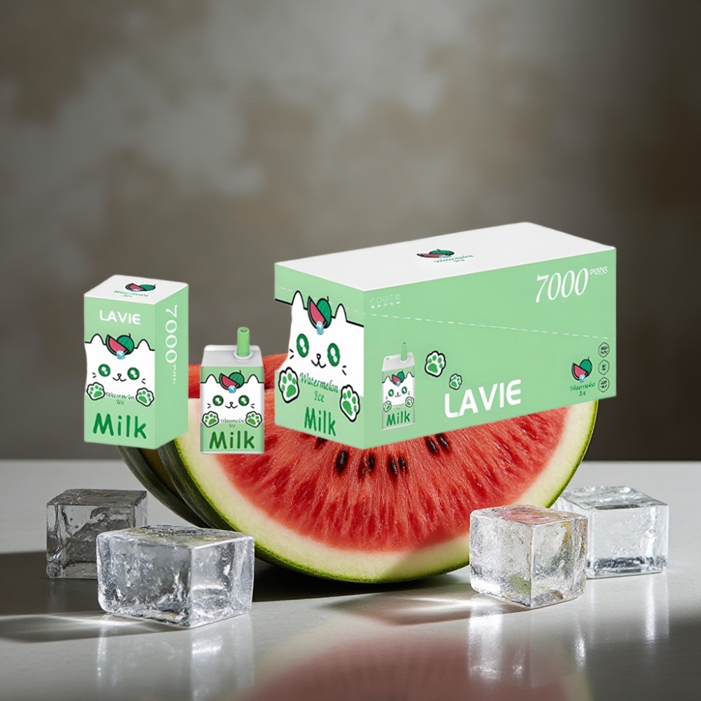 LAVIE Milk 7000 Puffs Vodná Melón Ice 16ML 5% Nikotín Typ C