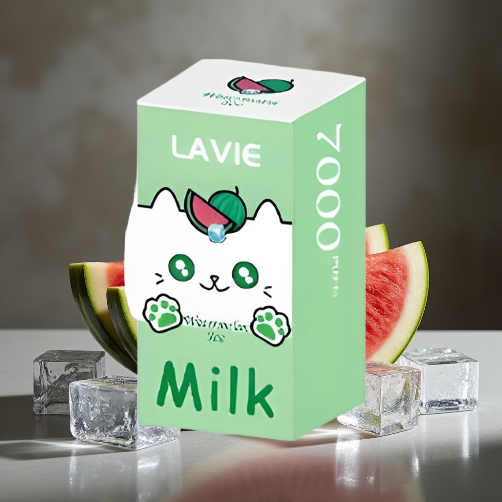 LAVIE Milk 7000 Puffs Vodná Melón Ice 16ML 5% Nikotín Typ C