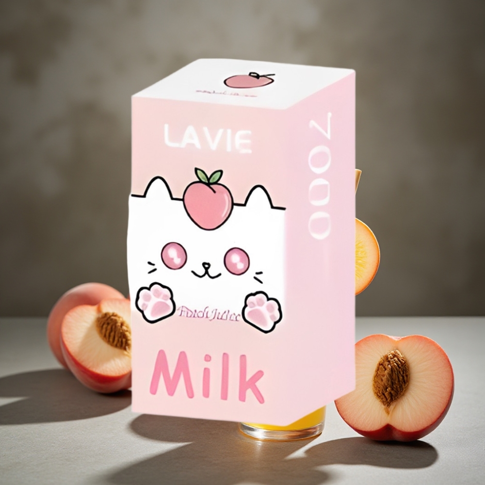 LAVIE Milk 7000 Pufov Broskyňová Šťava – 16ML, 600mAh, Typ-C
