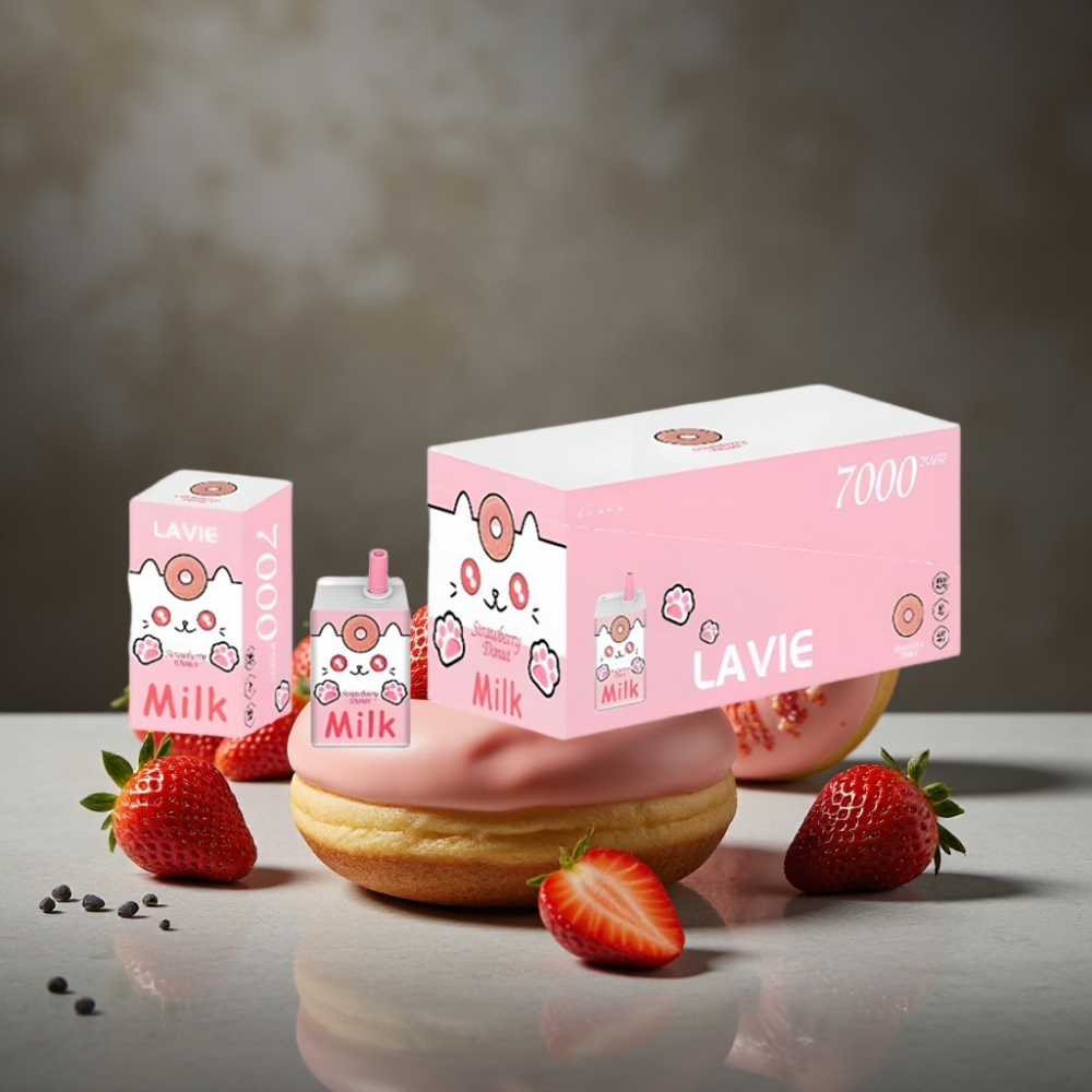 LAVIE Milk 7000 Pufov Disposable Vape Jahodová Šiška