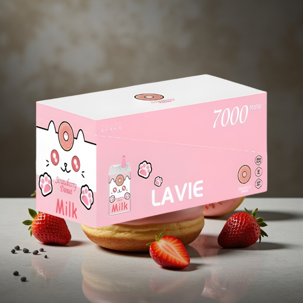 LAVIE Milk 7000 Pufov Disposable Vape Jahodová Šiška