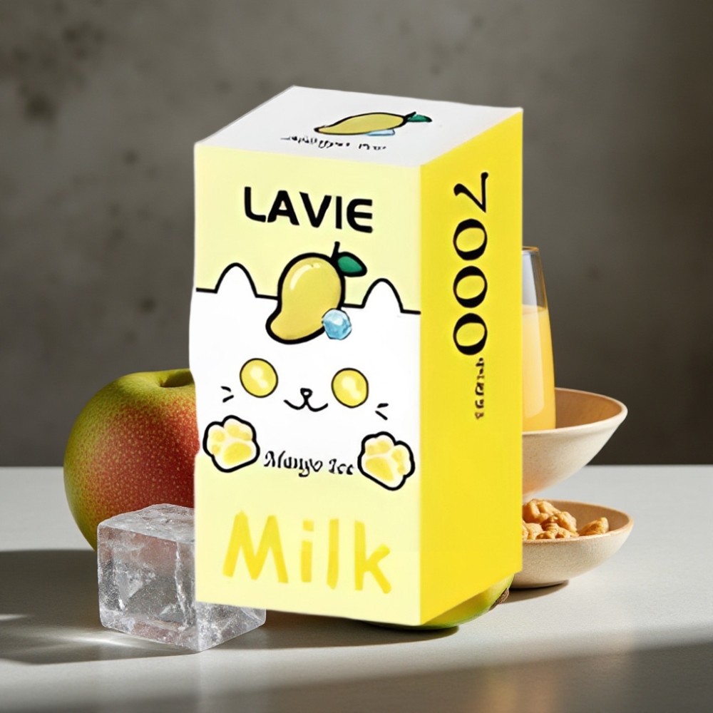LAVIE Milk 7000 Pufov Disposable Vape Mango Ľad 16ML 5% Nikotín