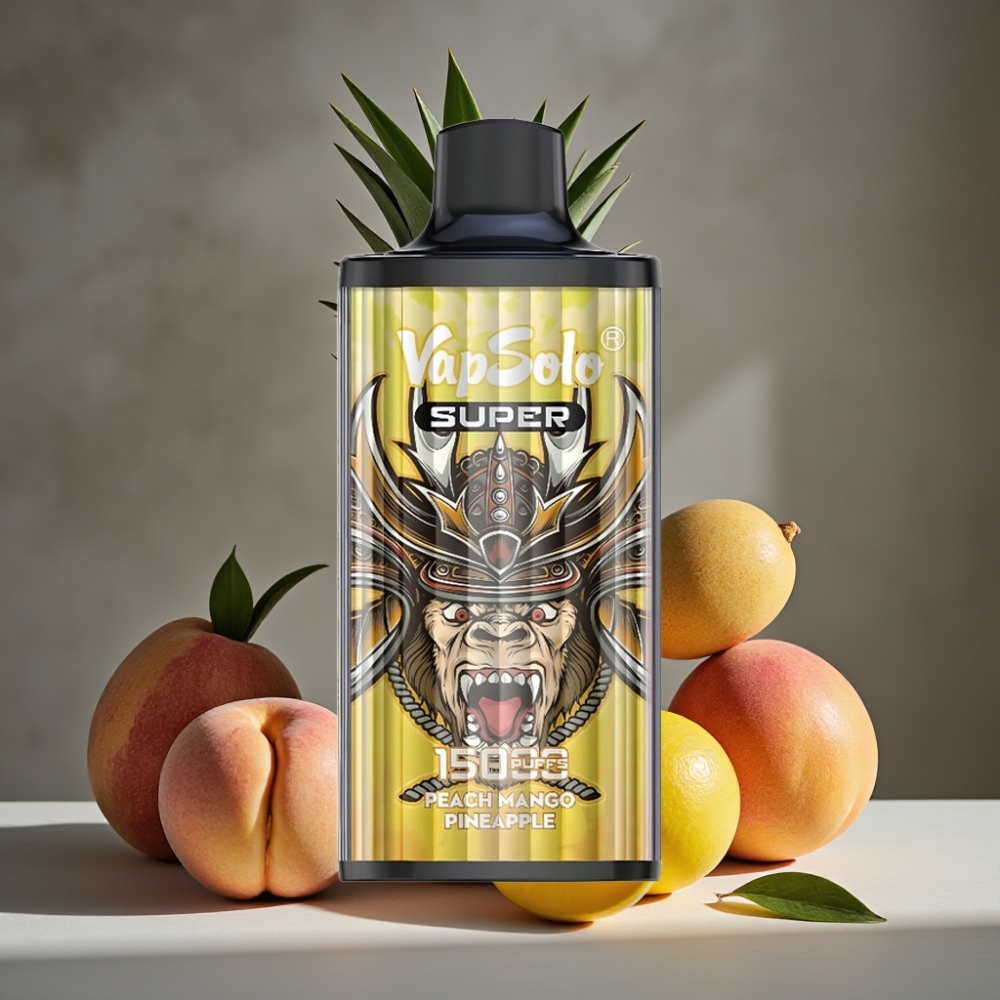 Vapsolo Super 15000 Puffs Broskyňa Mango Ananás Disposable Vape 40ml 850mAh