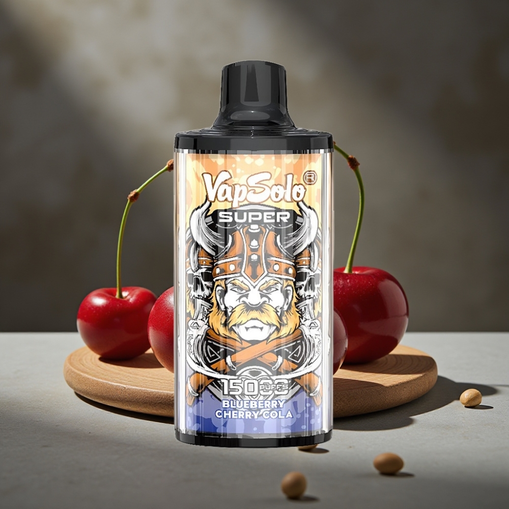 Vapsolo Super 15000 Puffs Cherry Cola Dispožabilná Vapa 40ml 850mAh Type-C