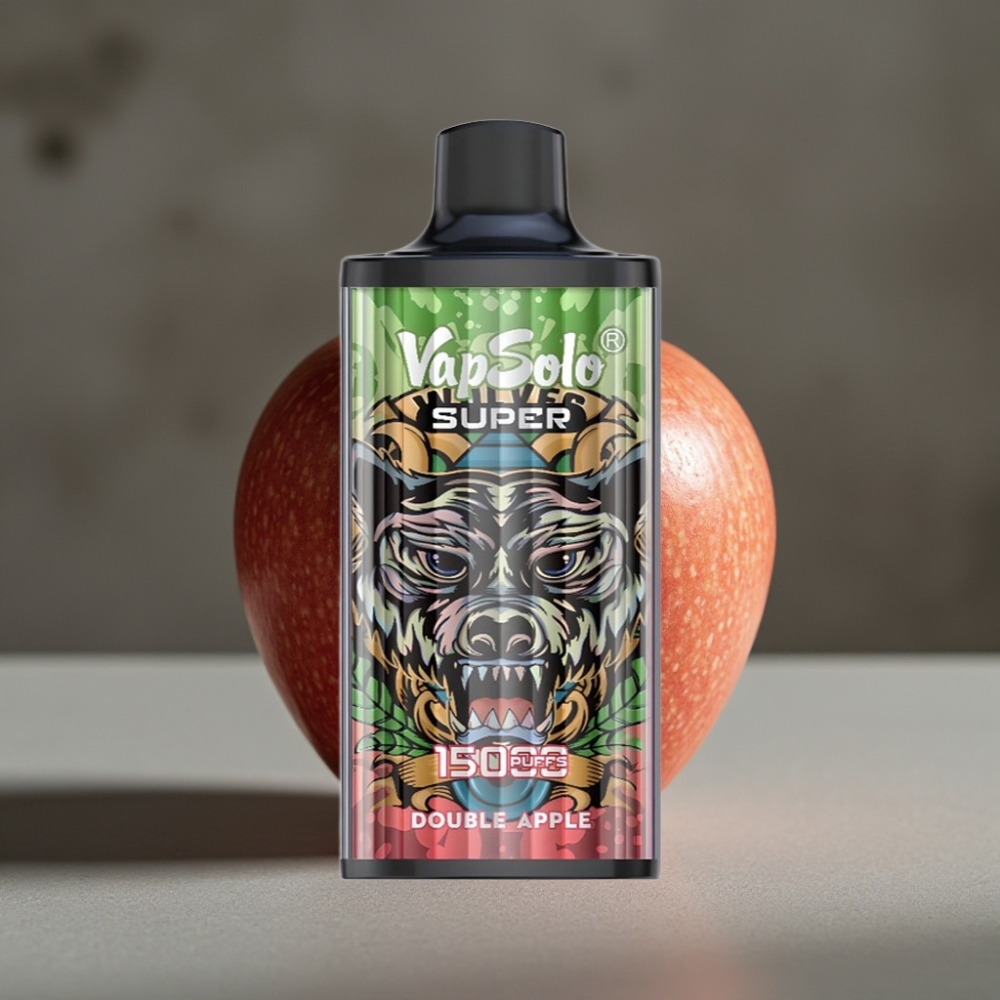 Vapsolo Super 15000 Puffs Jednorázová E-Cigareta Dvojité Jablko 40ml 850mAh
