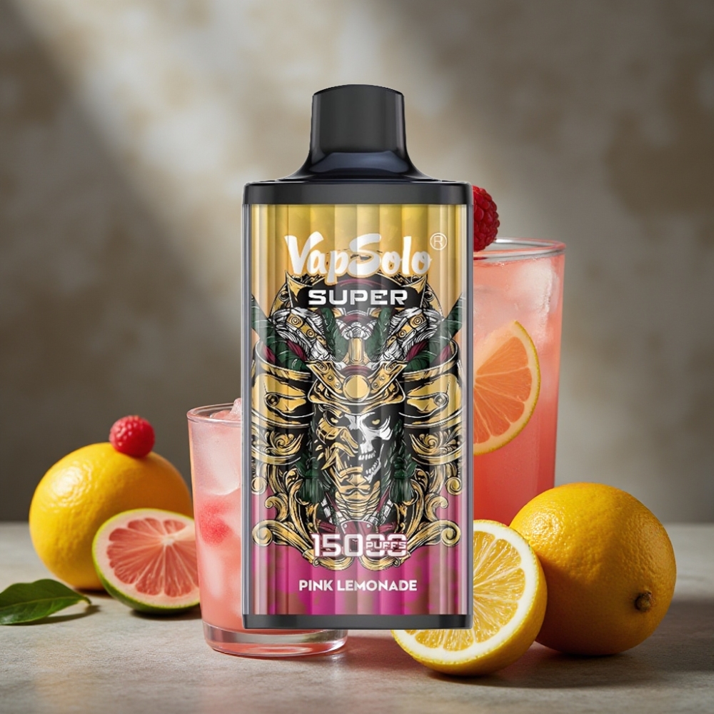 Vapsolo Super 15000 Puffs Jednorázová E-cigareta Super Ružová Limonáda 40ml 850mAh