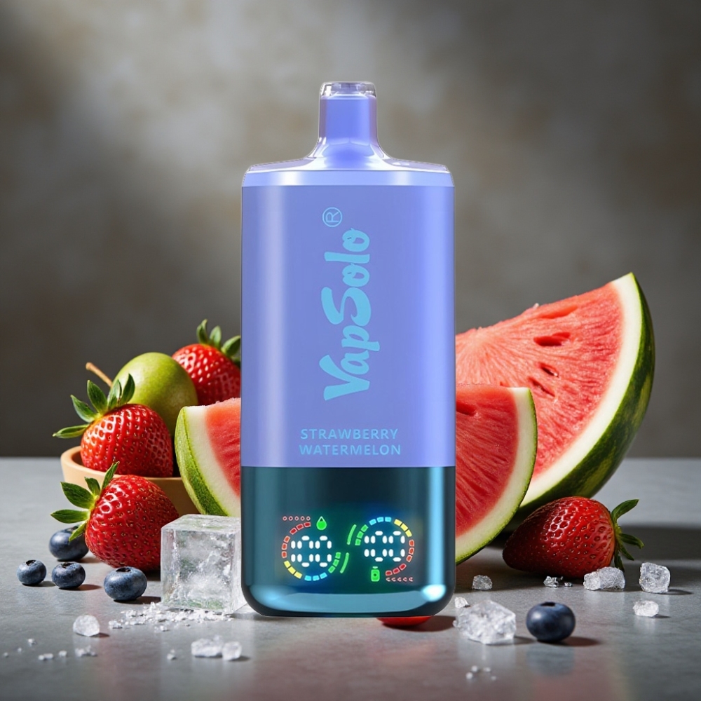 VapSolo Triple 30000 Puffs Disposable Vape Jahoda Melón & Čučoriedka Ľad