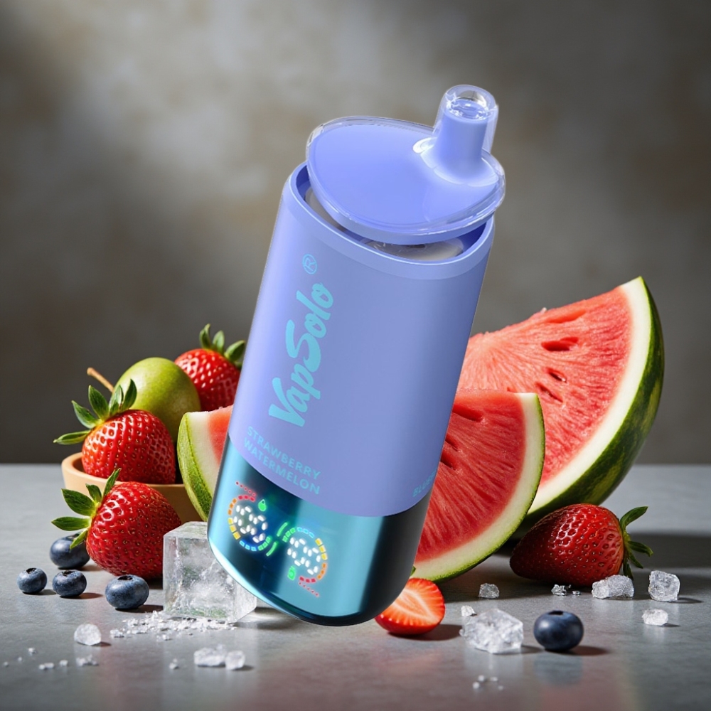 VapSolo Triple 30000 Puffs Disposable Vape Jahoda Melón & Čučoriedka Ľad