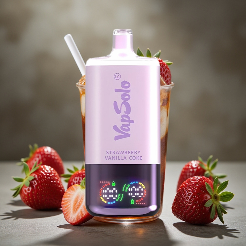 VapSolo Triple 30000 Puffs Disposable Vape Jahoda Vanilka Kola 40ml