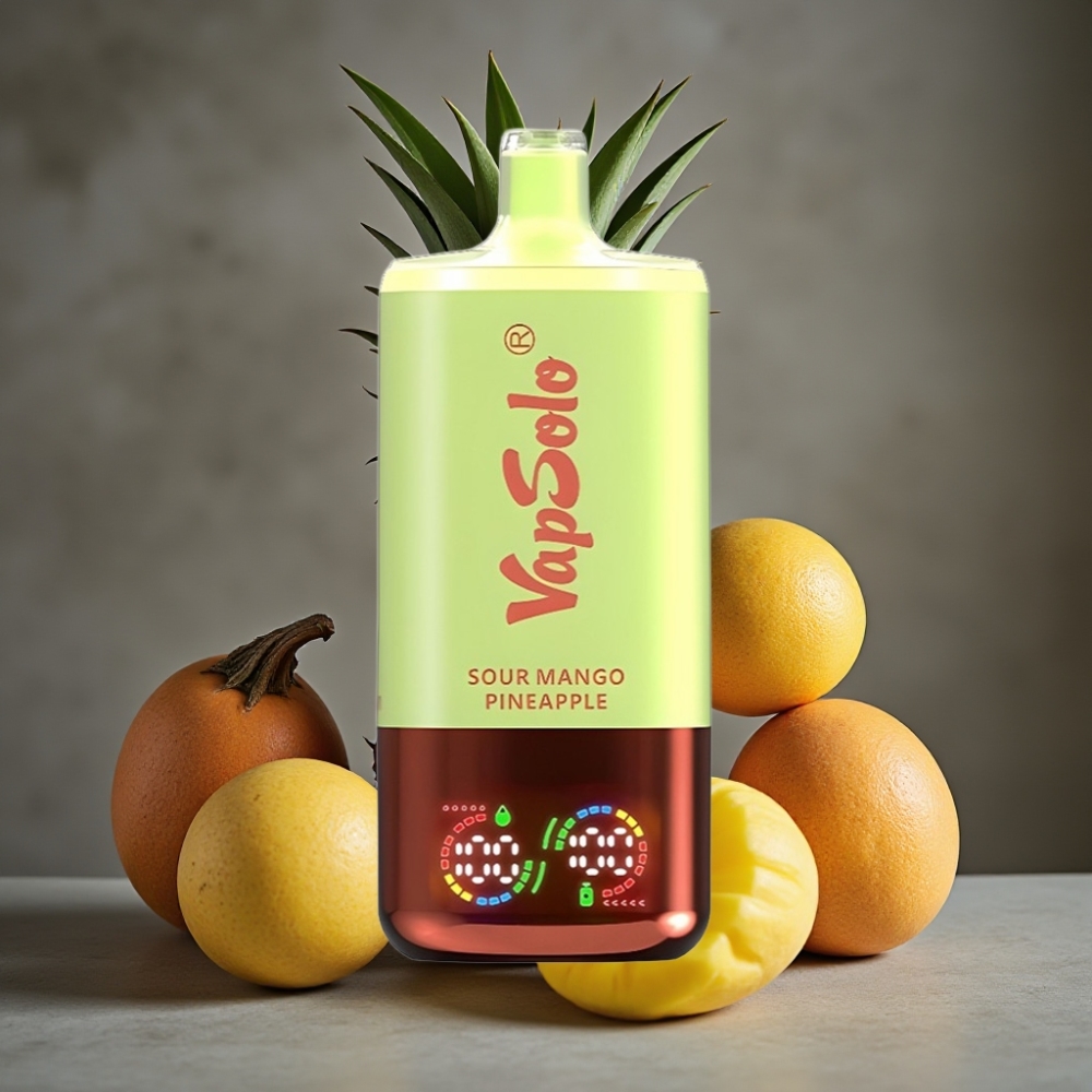 VapSolo Triple 30000 Puffs Disposable Vape Kyslý Mango Ananás 40ml