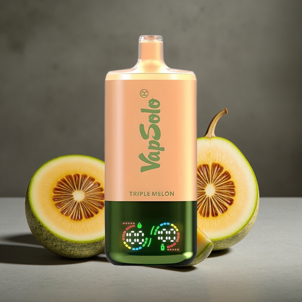 VapSolo Triple 30000 Puffs Trojité Melónové 40ml 20mg/50mg Typ-C