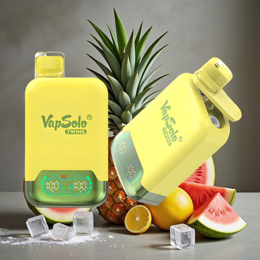 Vapsolo Twins 20000 Puffs Ananás Kokos & Watermelon Ice Disposable Vape