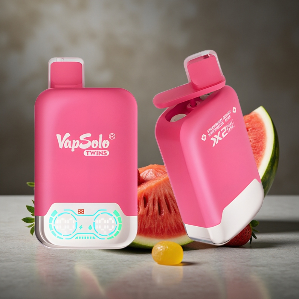 Vapsolo Twins 20000 Puffs Disposable Vape Jahodový Melón & Gumíkoví Medvedíci