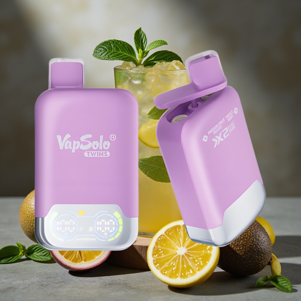Vapsolo Twins 20000 Puffs Disposable Vape Marakujový Mojito & Trojitá Mäta