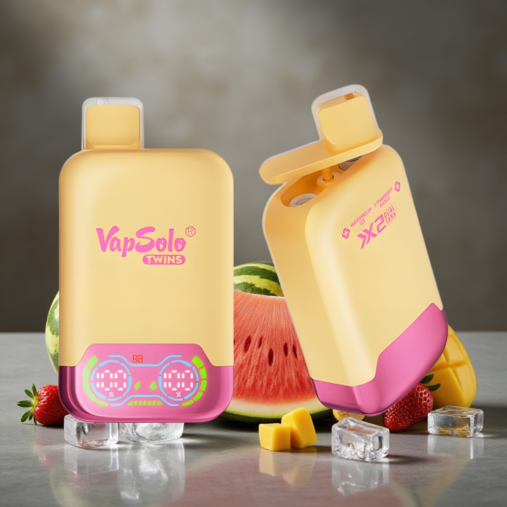 Vapsolo Twins 20000 Puffs Vodný Melón Ľad & Jahoda Mango 40ml