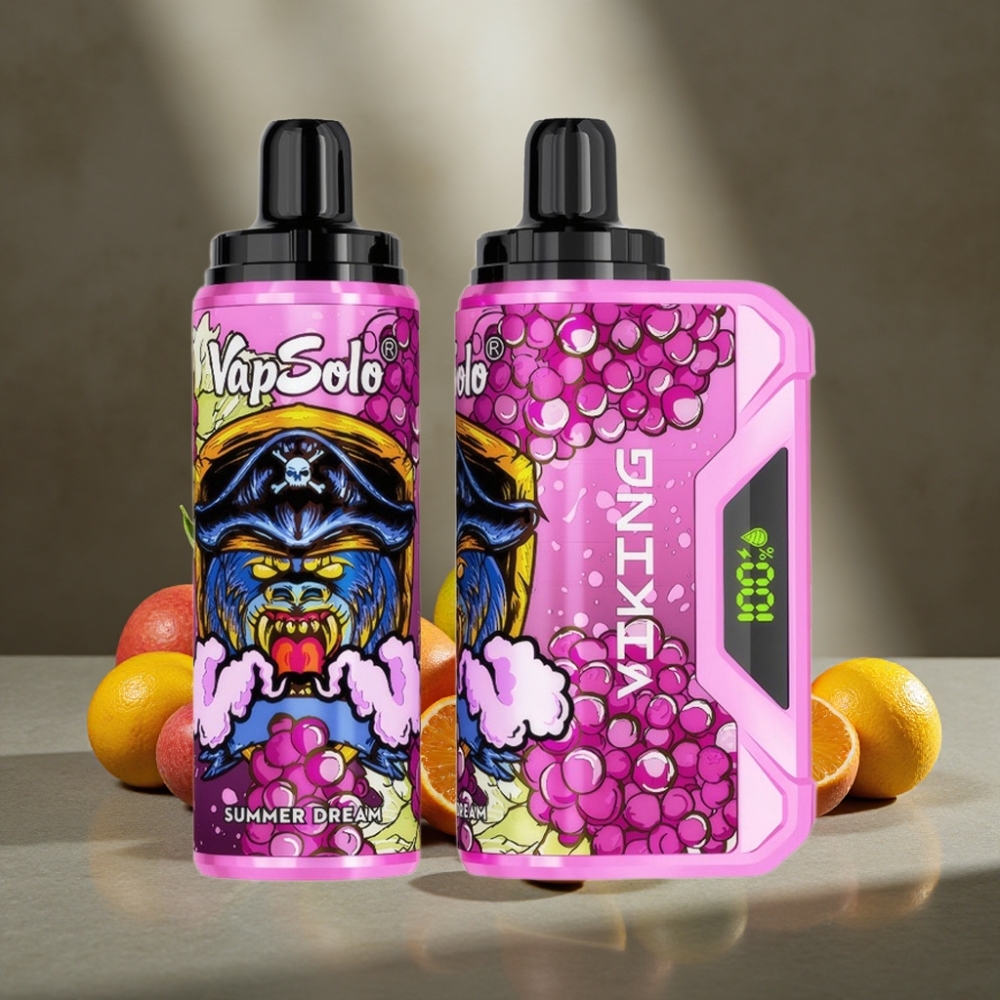 VapSolo VIKING 12000 Puffs Jednorazová E-Cigareta Letný Sen Typ-C 22ml