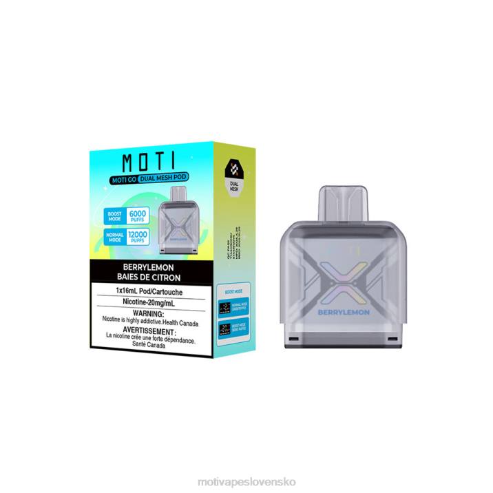 MOTI Vape Amazon XP2F90 | MOTI Go Pro jednorazový pod bobuľový citrón