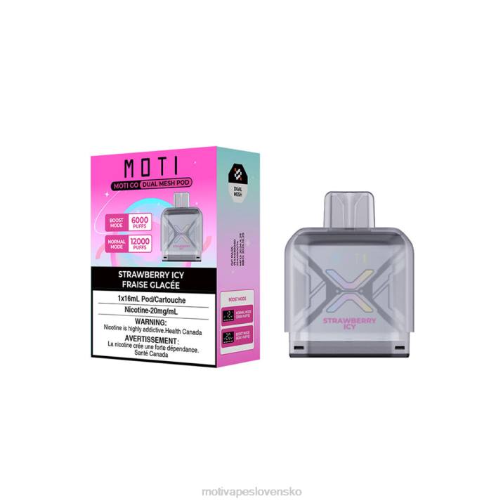 MOTI Vape Flavors XP2F95 | MOTI Go Pro jednorazový pod jahodový ľadový