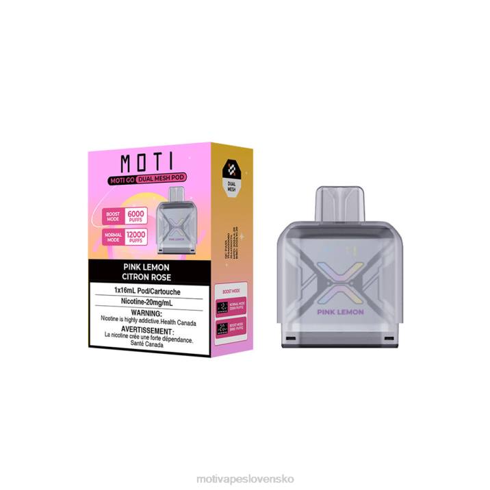 MOTI Vape Instructions XP2F87 | MOTI Go Pro jednorazový pod ružový citrón