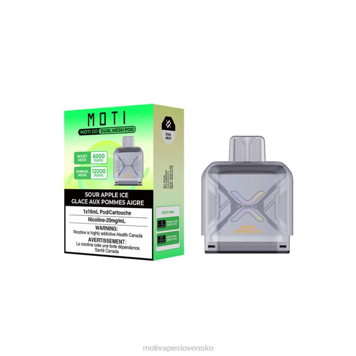 MOTI Vape Price XP2F88 | MOTI Go Pro jednorazový pod kyslý jablkový ľad