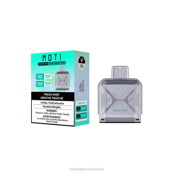 MOTI Vape Slovensko XP2F91 | MOTI Go Pro jednorazový pod čerstvá mäta