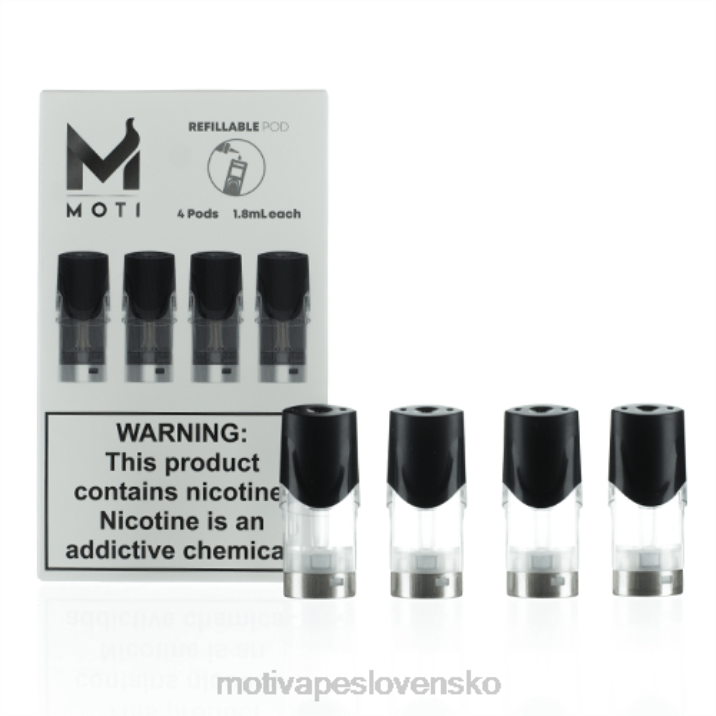 Elektronická Cigareta MOTI Piin XP2F74 | MOTI plniteľné náhradné kazety pod (balenie 4ks)